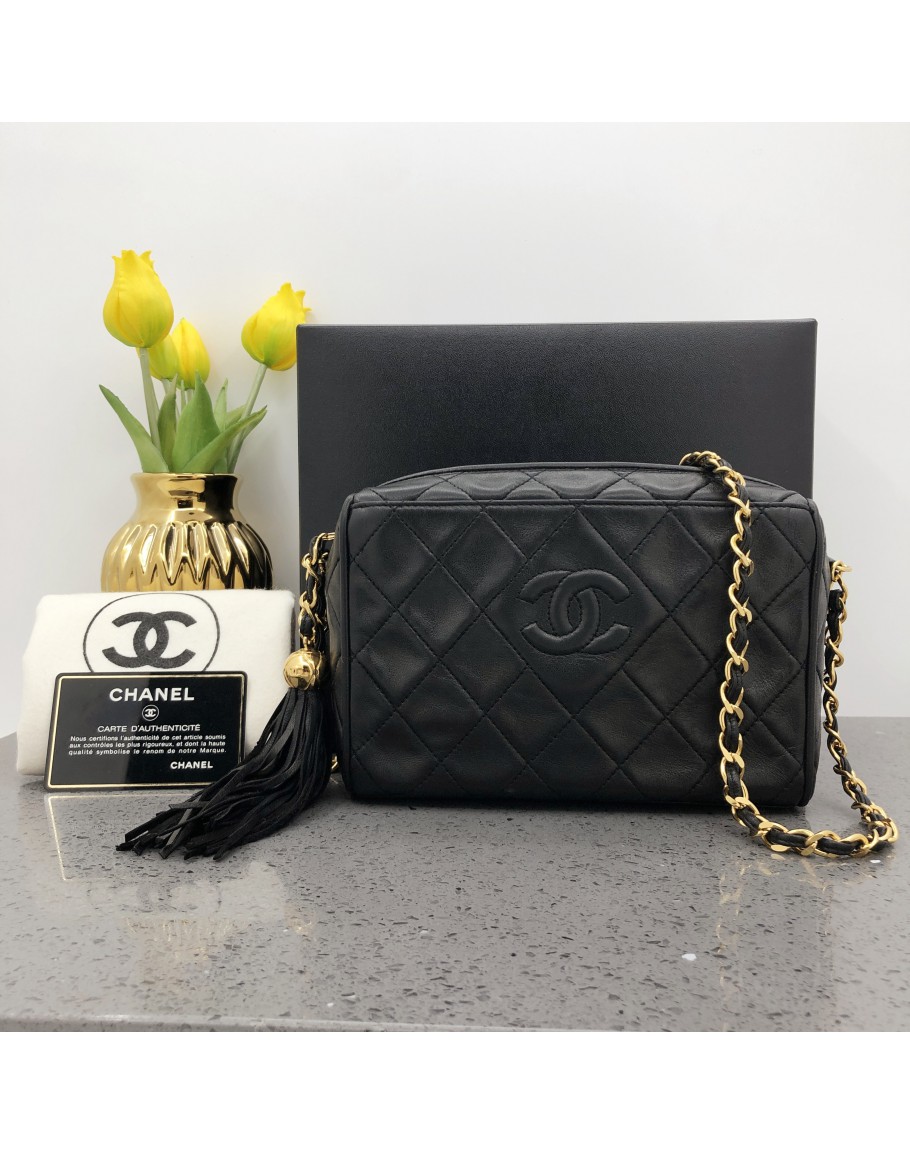 Vintage chanel camera discount bag